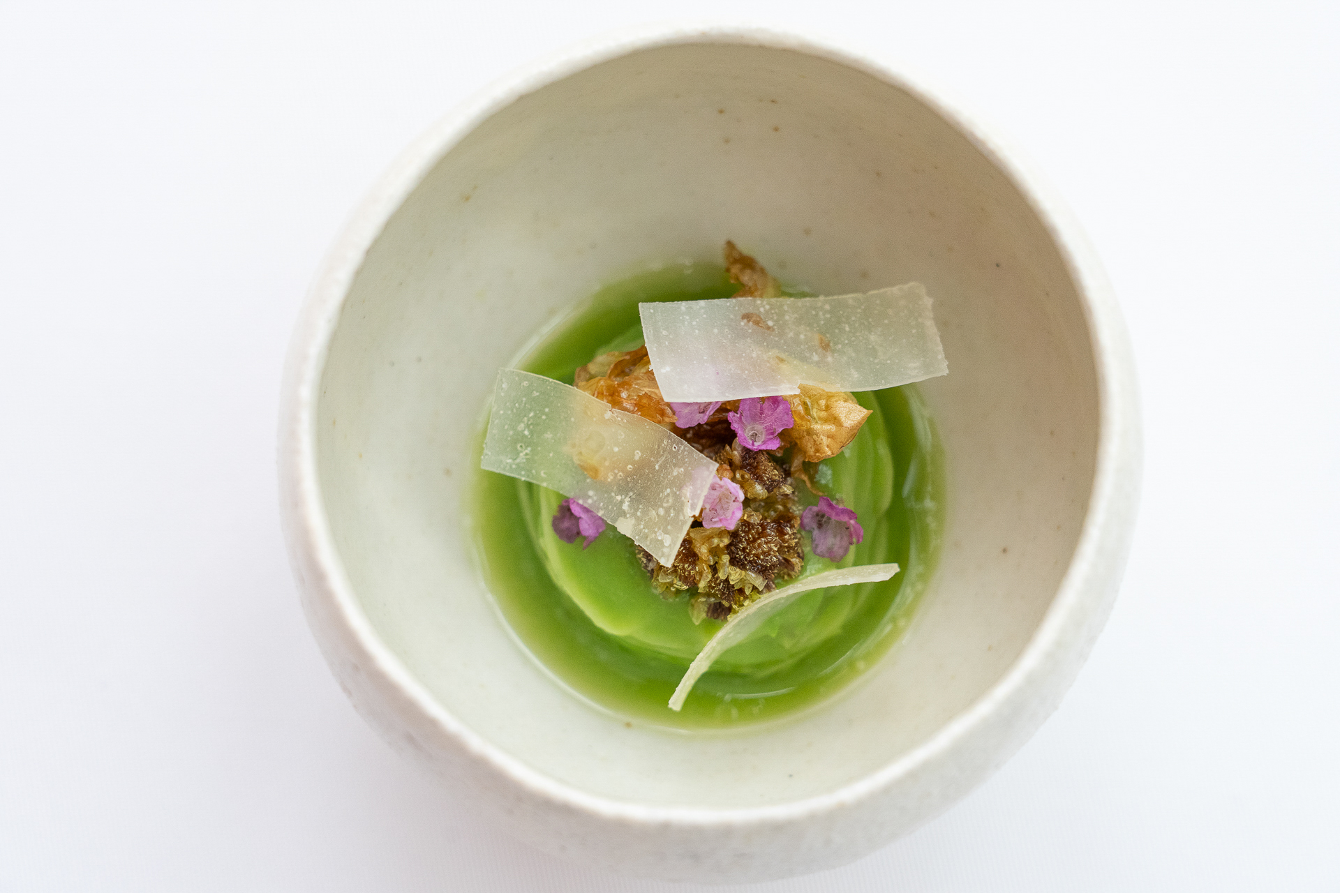 上に乗っているペコリーノチーズの塩気がいいアクセントに