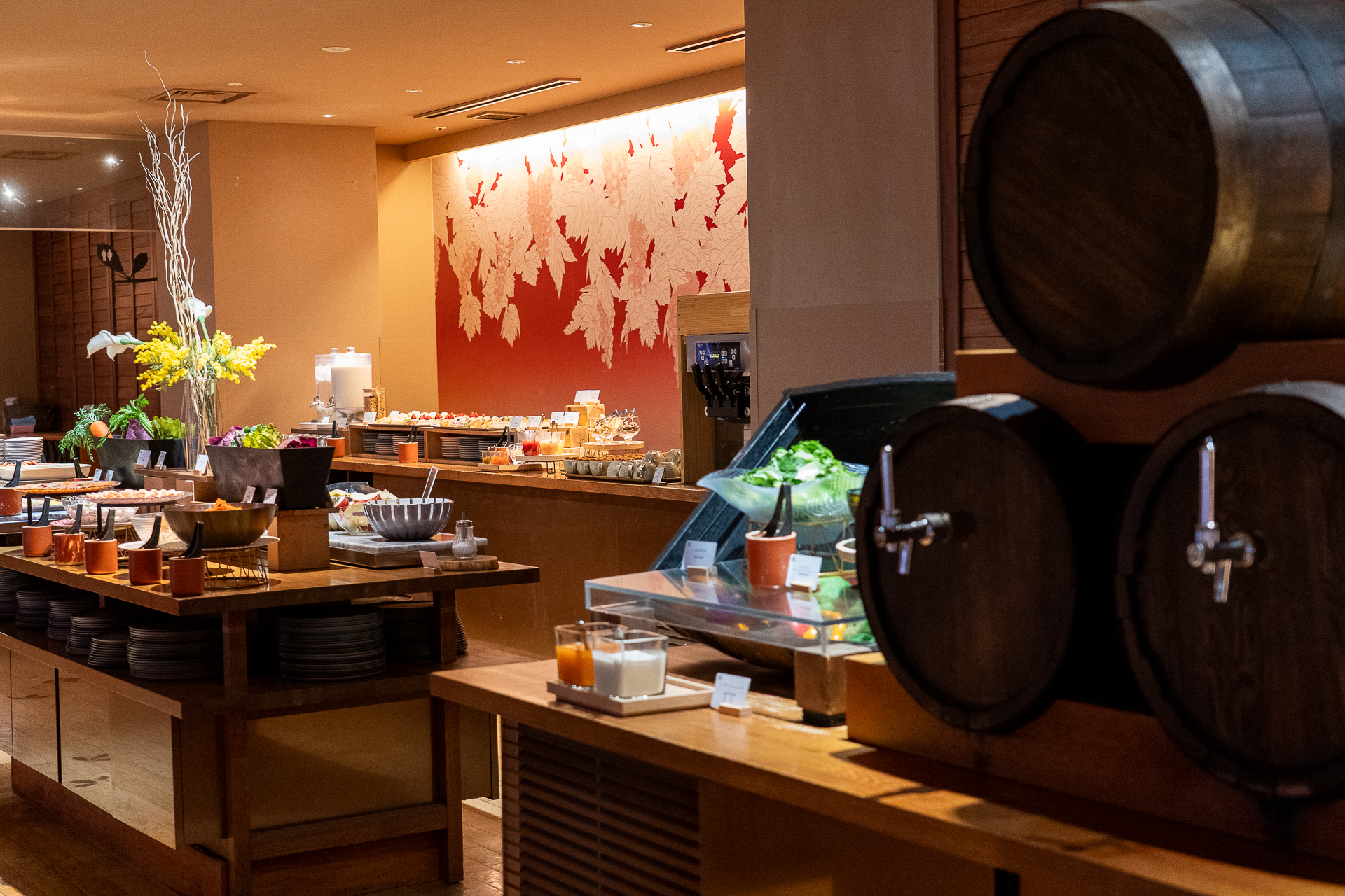 バラエティ豊かな朝食に目移り必至