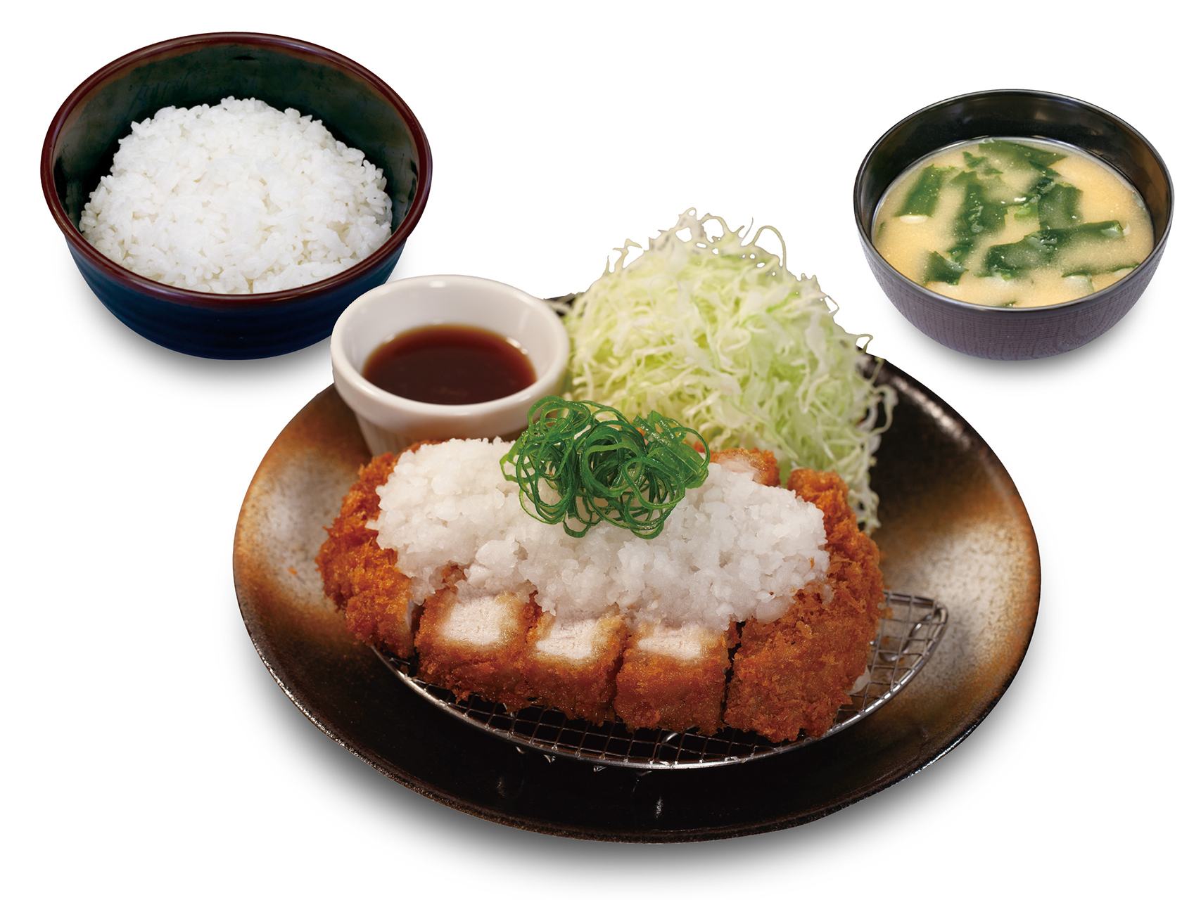 「厚切り鬼おろしポン酢ロースかつ定食」（1090円）