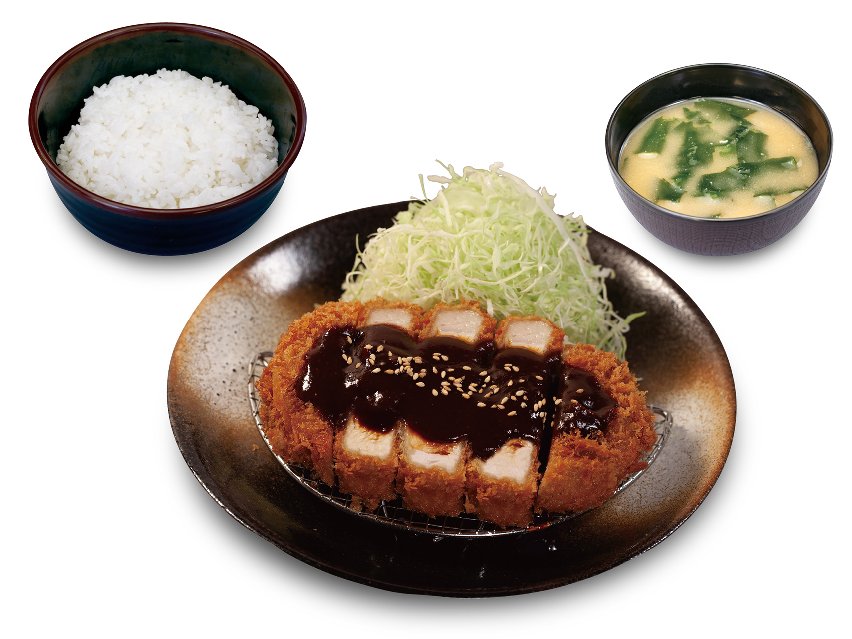 「厚切り味噌ロースかつ定食」（1090円）