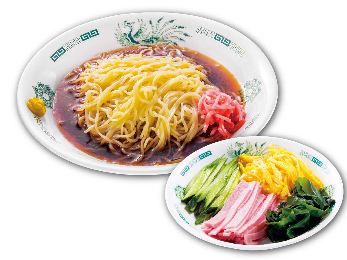 「黒酢しょうゆ冷し麺」（650円）