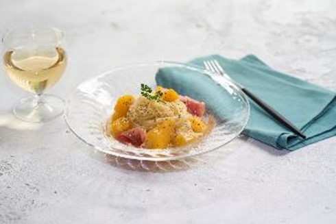 アレンジレシピ一例：冷製パスタ、チーズケーキ