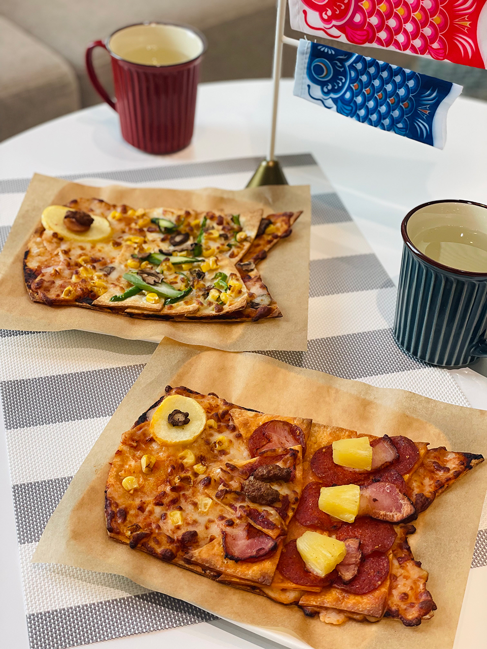 こいのぼりピザ