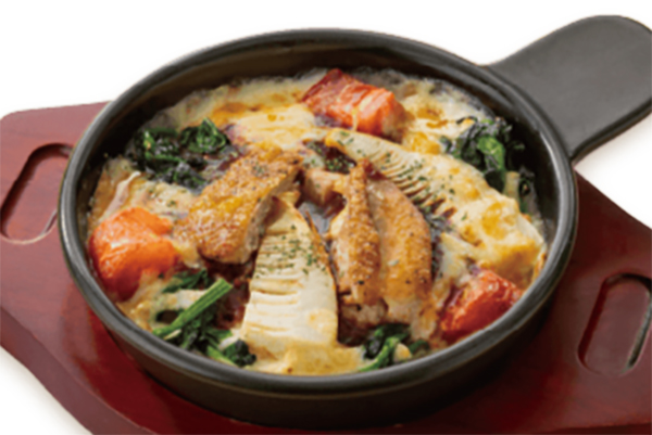 たけのことチキンのミートグラタン