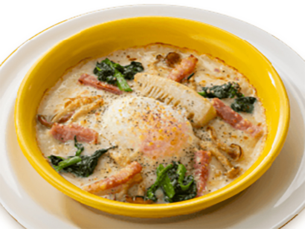 春のカルボナーラドリア