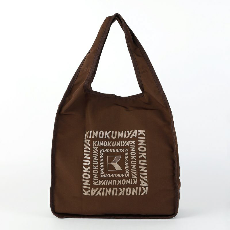 紀ノ国屋 フラップショッピングバッグ（ダークブラウン）