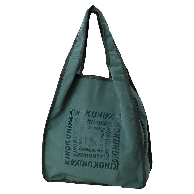 紀ノ国屋 フラップショッピングバッグ（グラスグリーン）