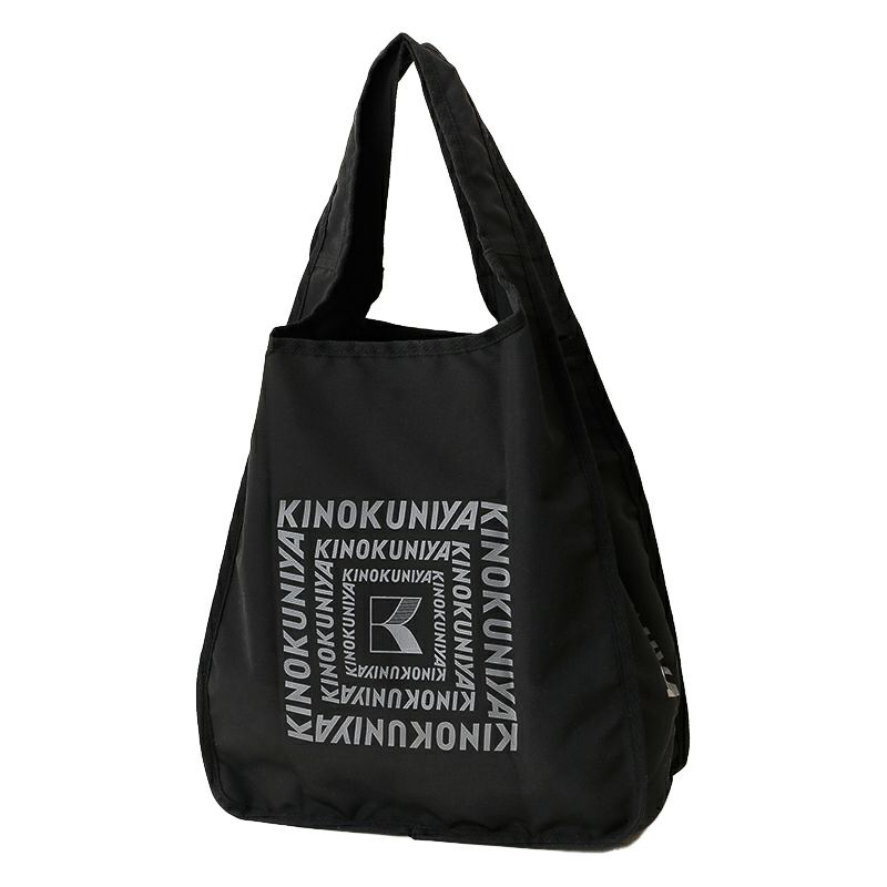 紀ノ国屋 フラップショッピングバッグ（ミッドナイトブラック）