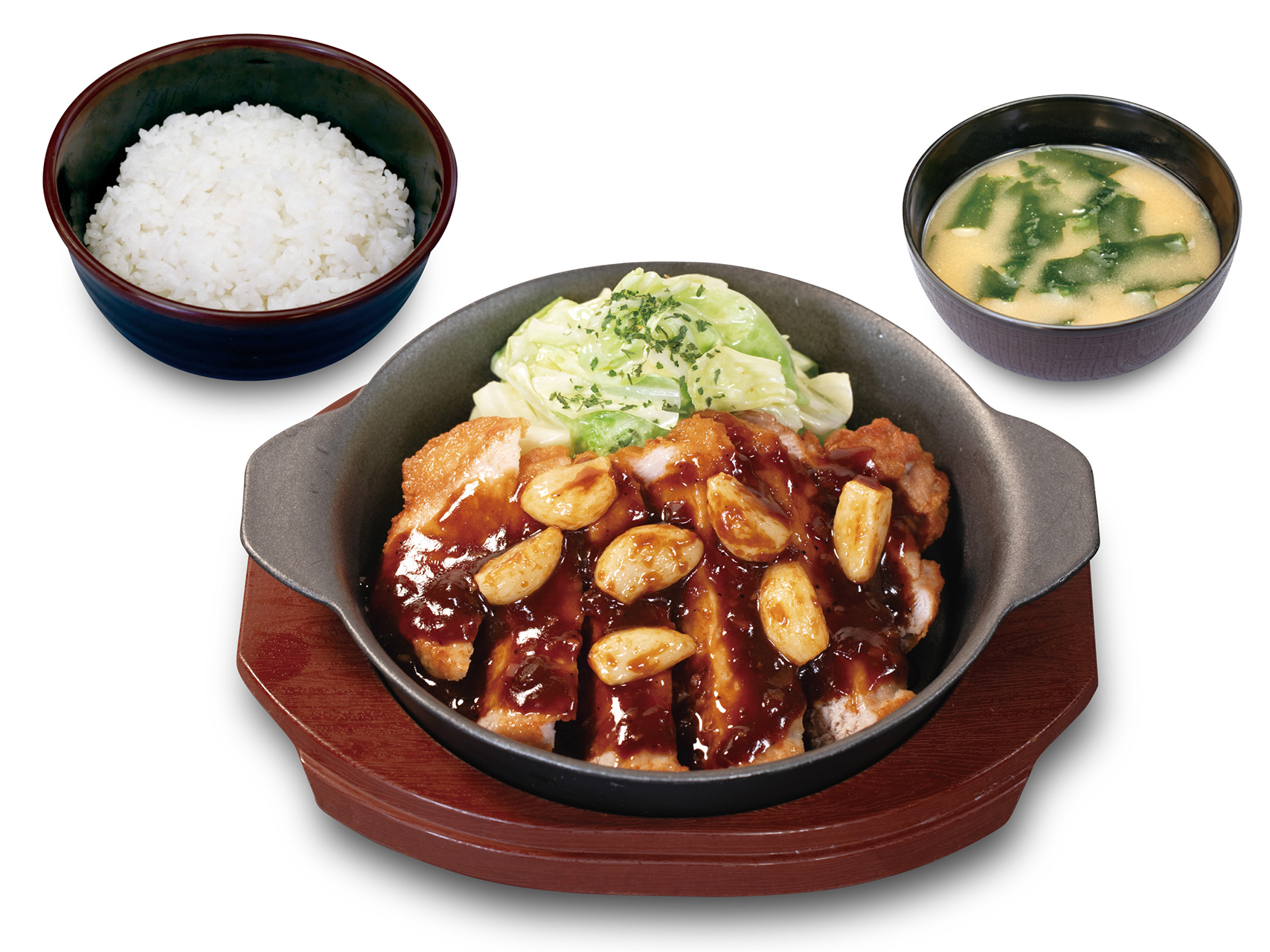 松のや「にんにく醤油の揚げる豚テキ定食」