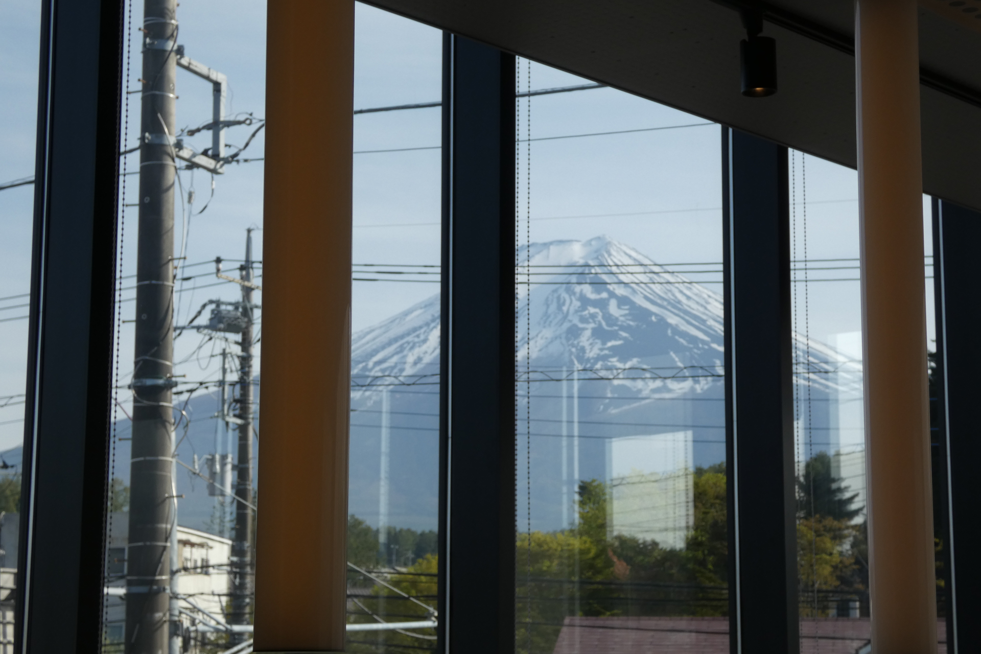 2階の窓からは富士山がきれいに見える