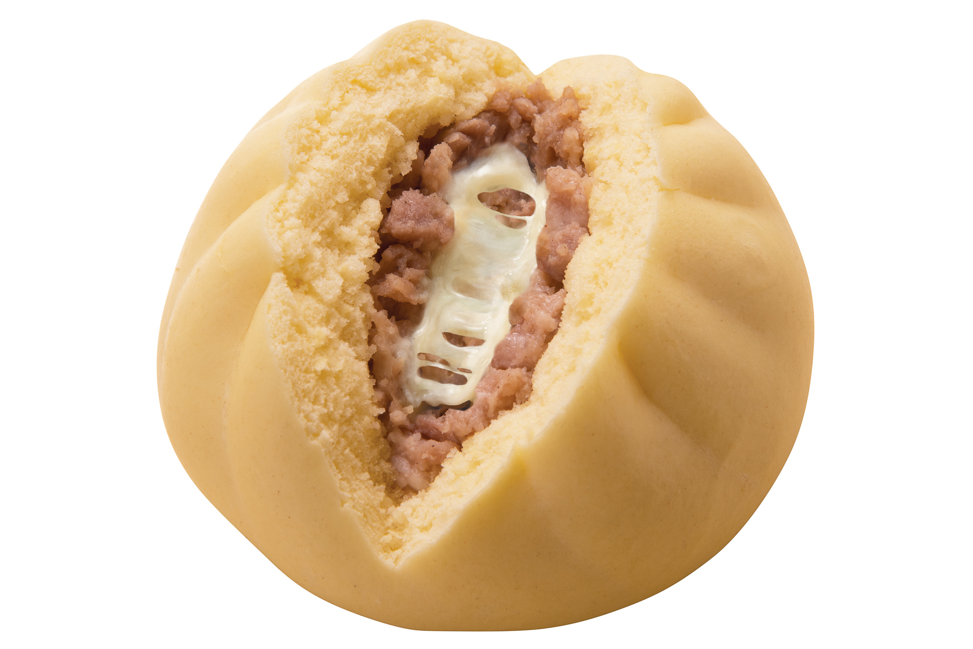 ゴーダチーズ、チェダーチーズ、パルメザンチーズ、モッツァレラチーズの4種類をブレンドしている