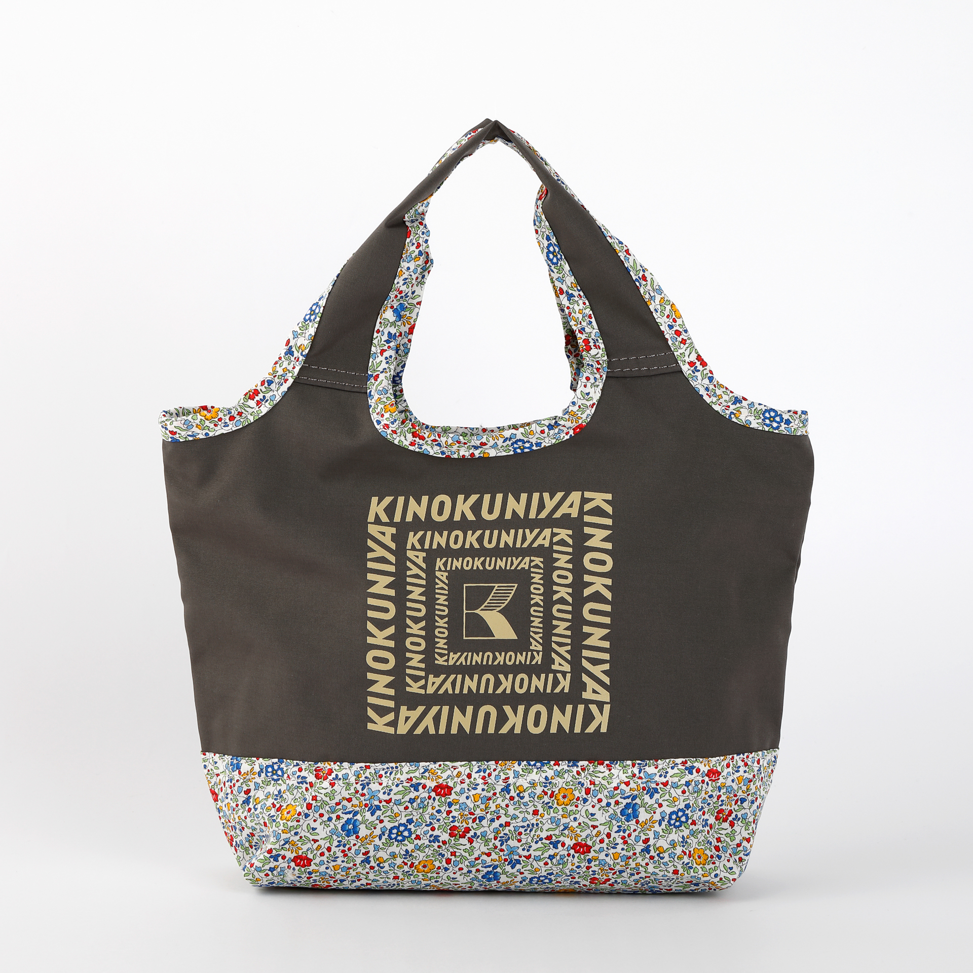 紀ノ国屋 リバティプリント ミニバッグ グレー（ケイティ・アンド・ミリー Katie and  Millie）