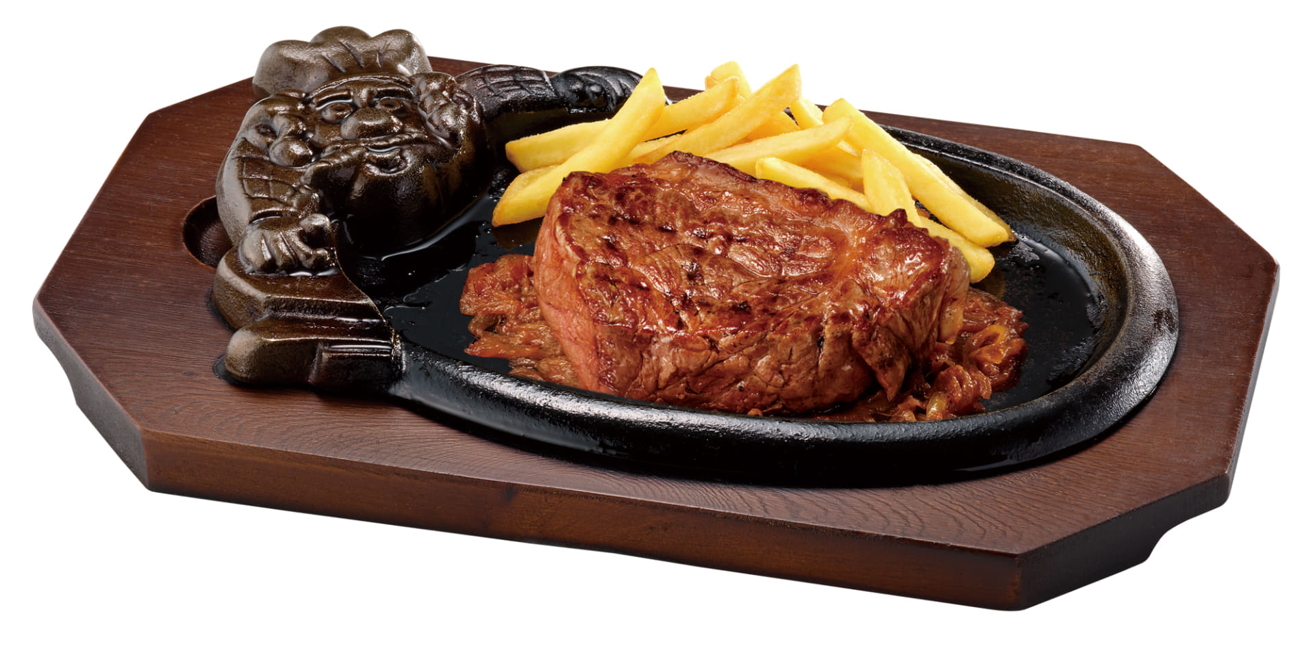 「炭焼き黒毛和牛サーロインステーキ」（2728円）