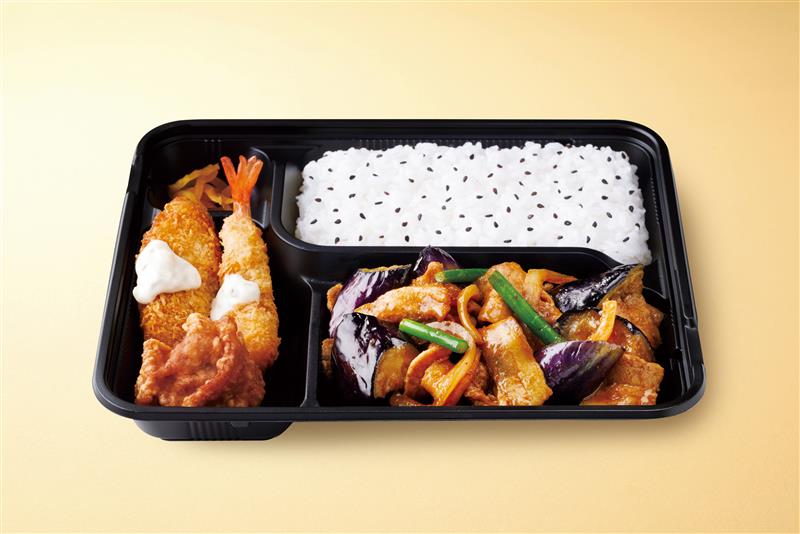 「Dxなすの辛味噌炒め弁当～八丁味噌使用～」（918円）