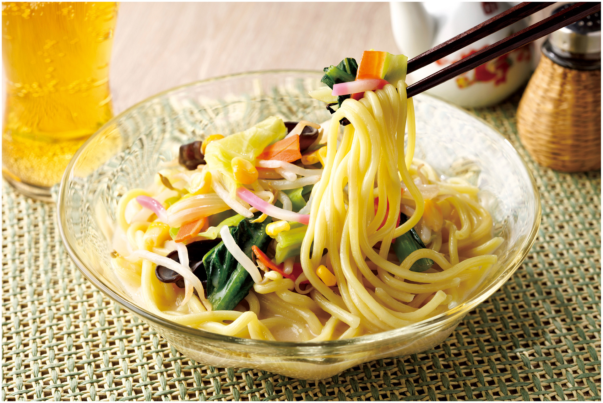 「冷やしちゃんぽん」（538円）