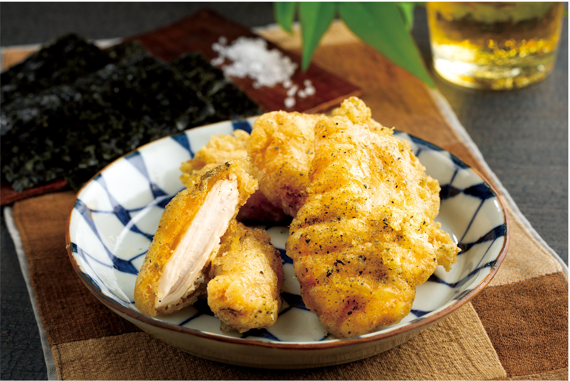 「とり天（薫る海苔しお味）」（224円/100g）