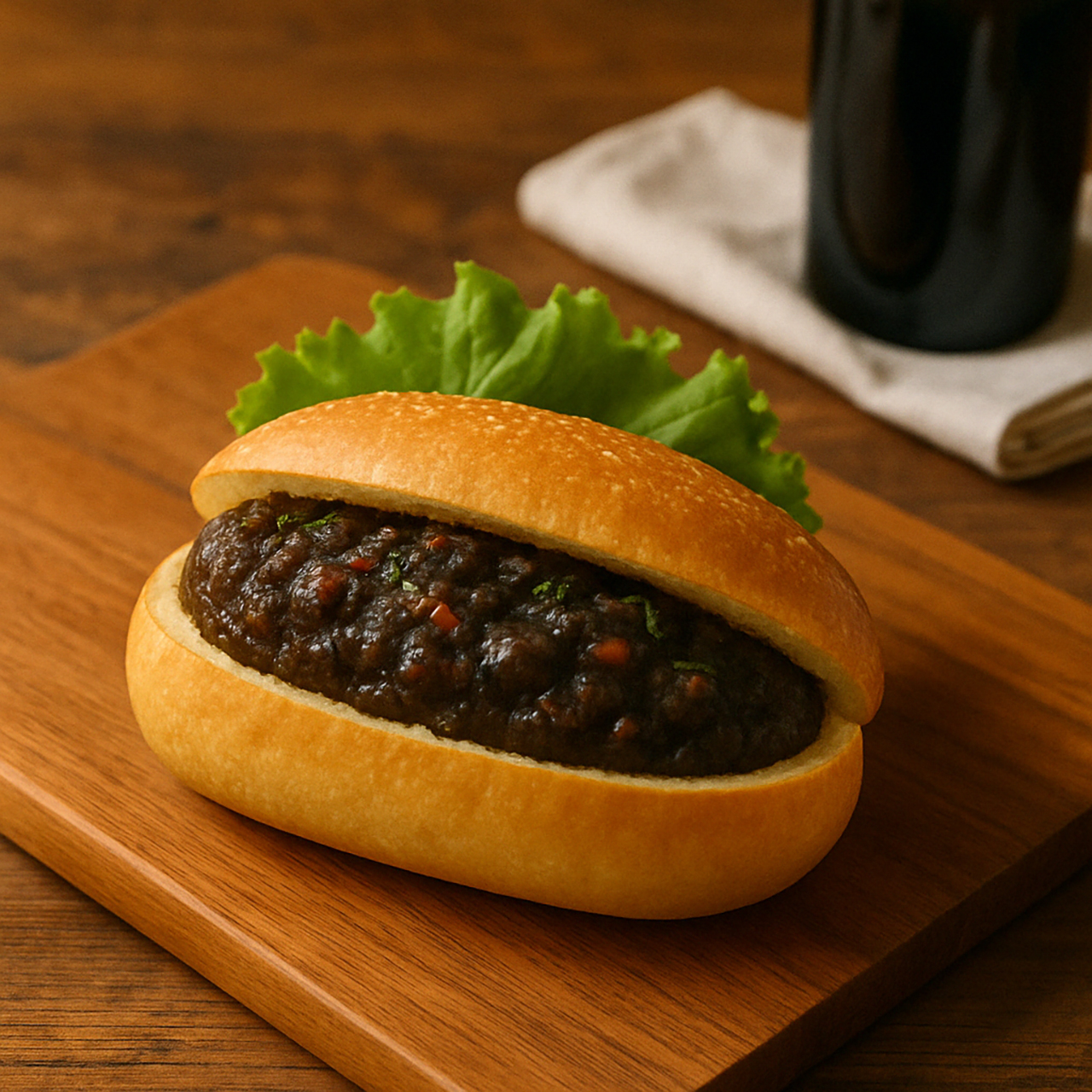 「フランス仕立ての黒香りカリー」金賞淡路牛カレーパン　サンハート（兵庫県・淡路島）