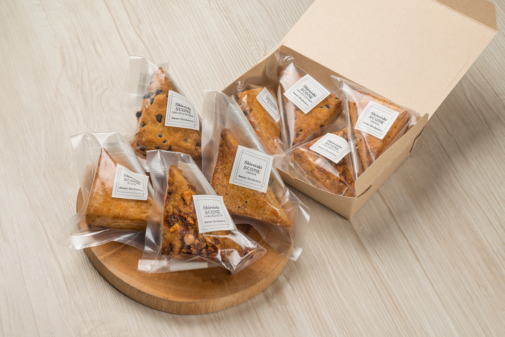 「白石スコーン4種詰合せ」スイートオーケストラ（北海道・札幌）