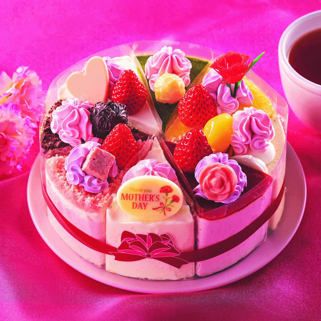 母の日 花束アソートデコレーション（4104円）