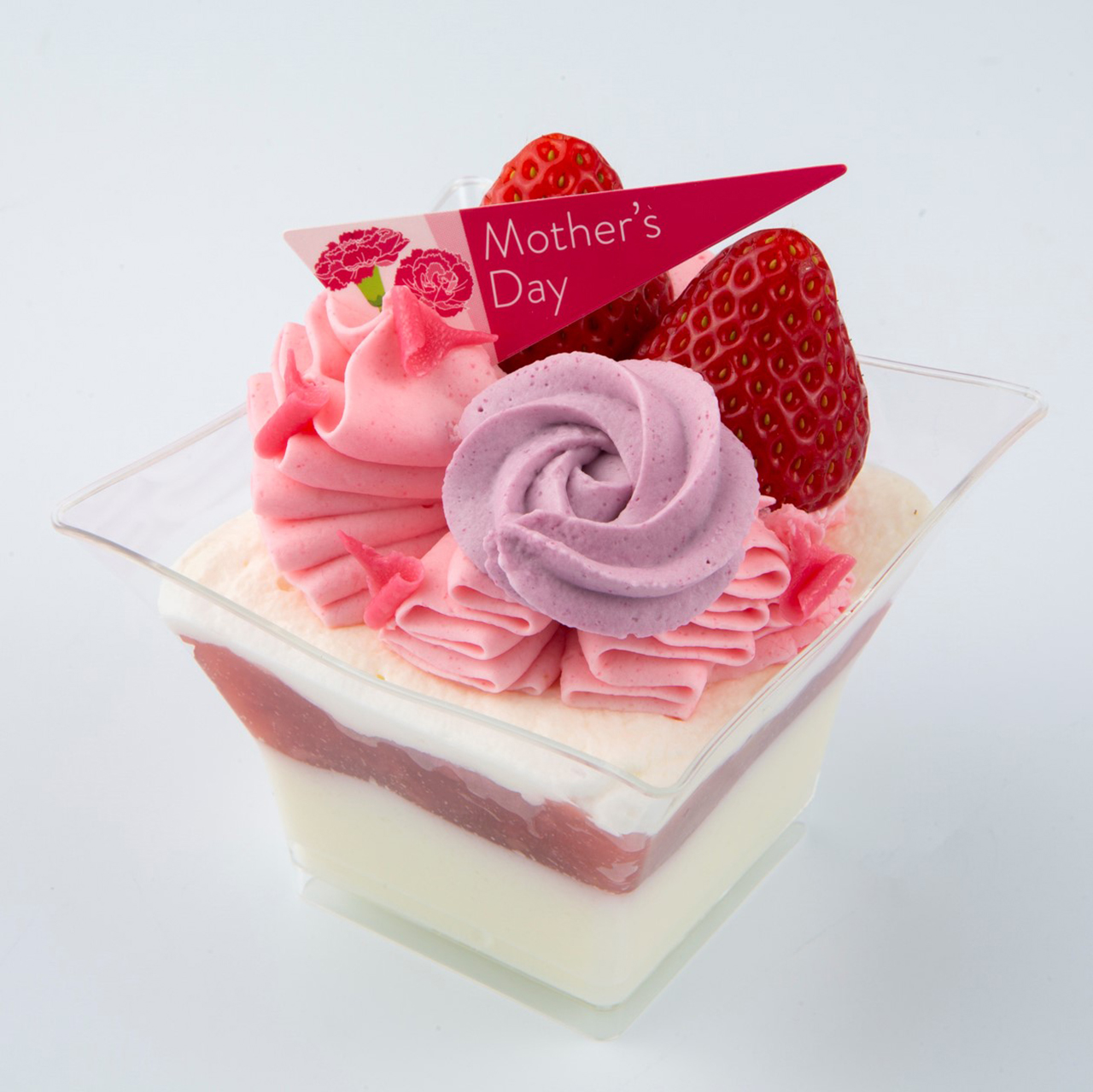 母の日 お花のカップデザート（518円）