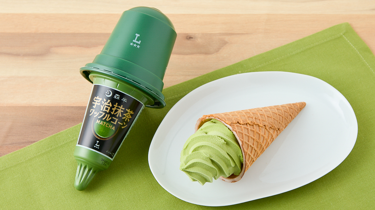 森半 宇治抹茶ワッフルコーン