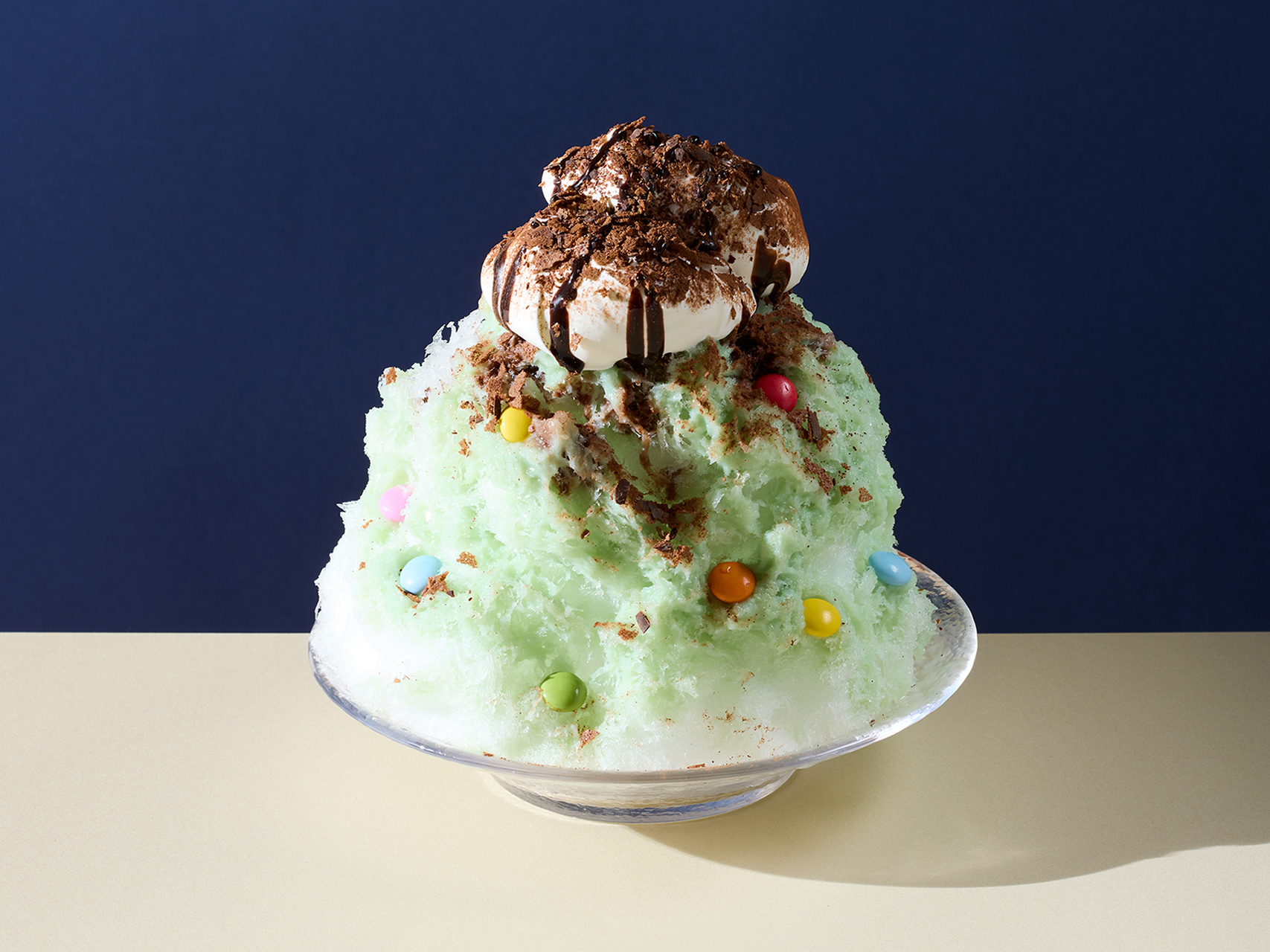 「純氷ふわふわかき氷 チョコミン党」（869円）
