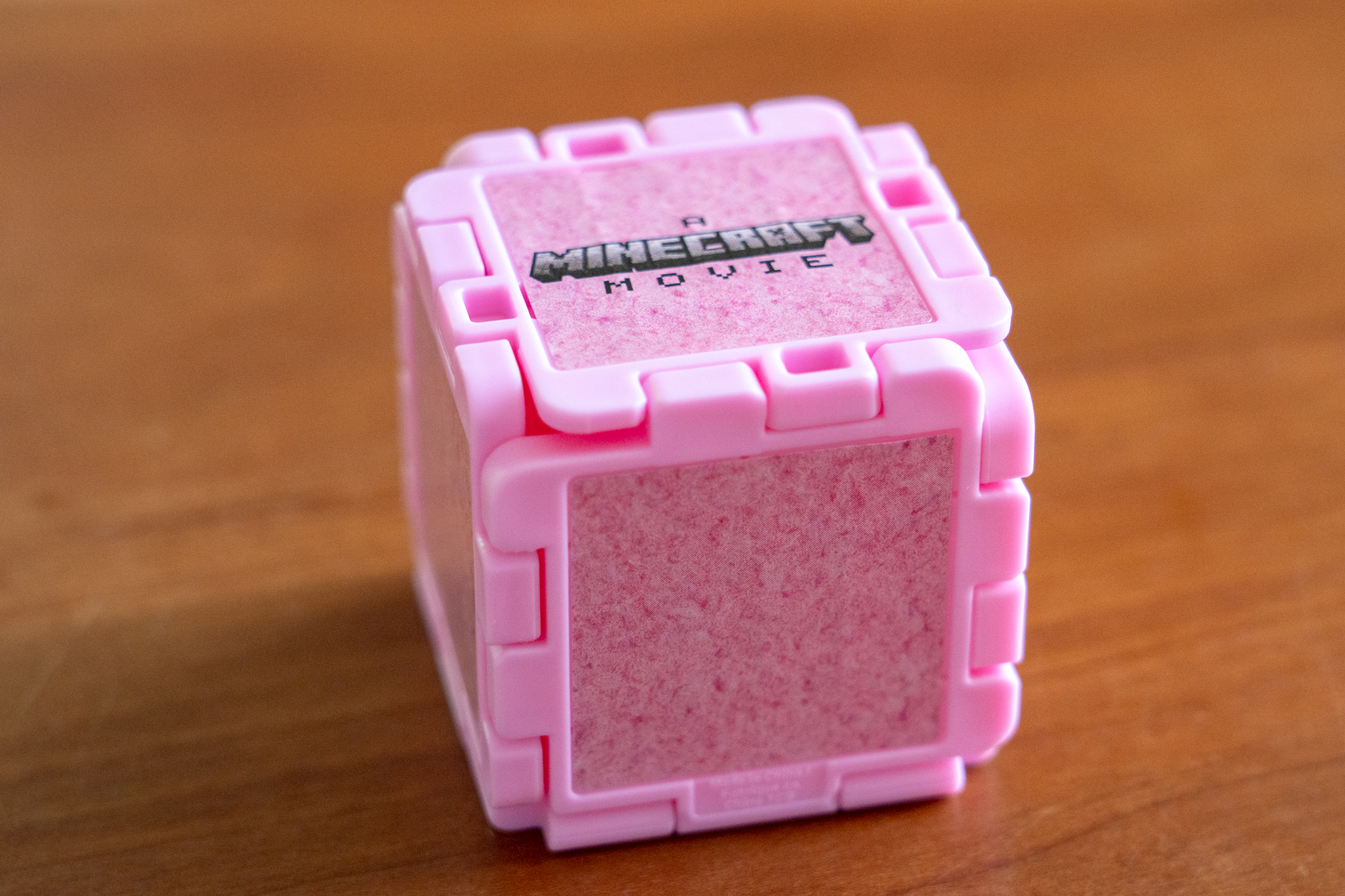 ピンクのウールブロック