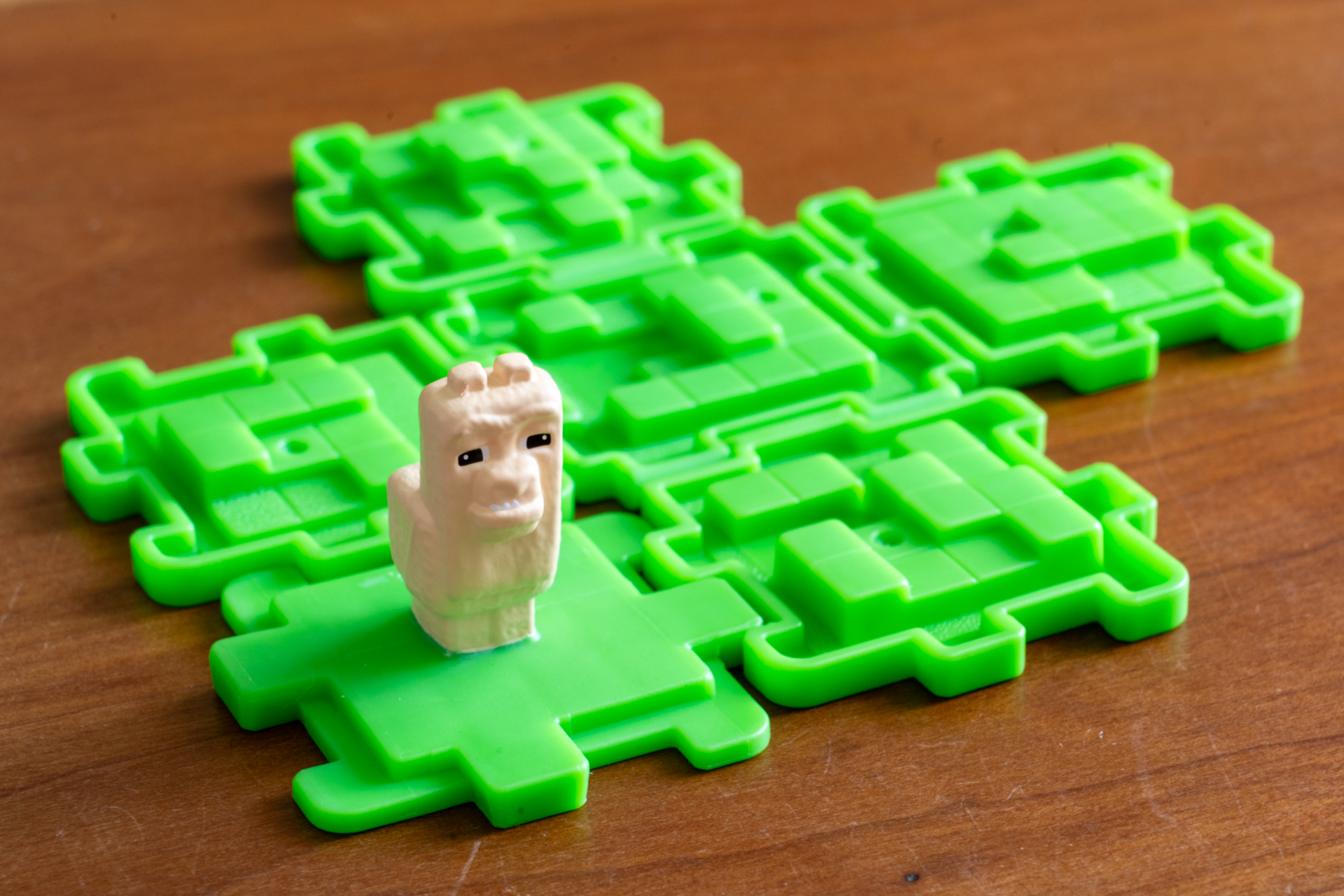 ブロックを広げた様子