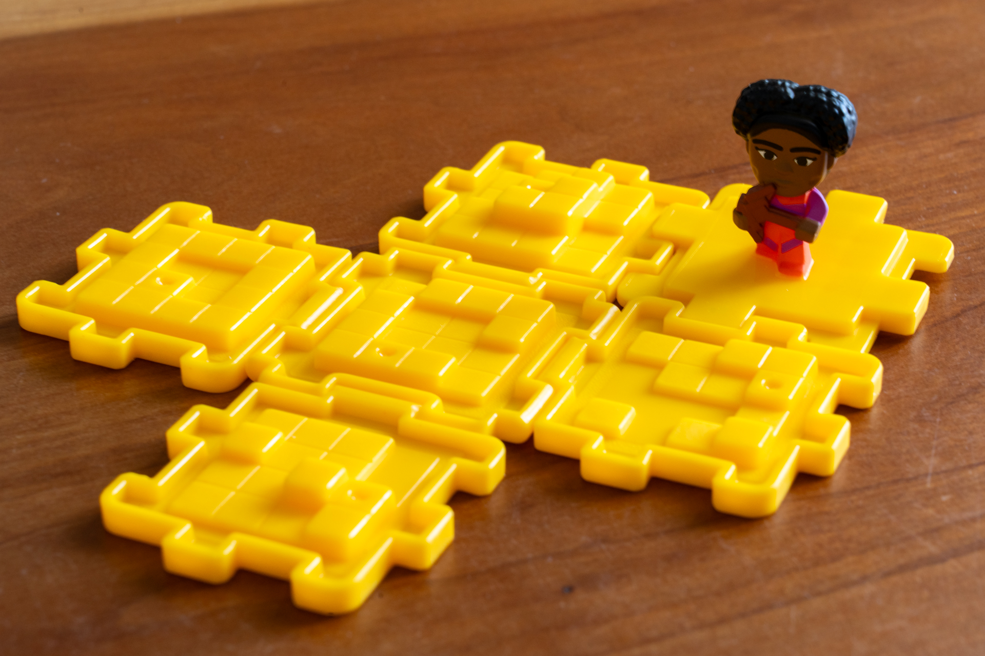 ブロックを広げた様子