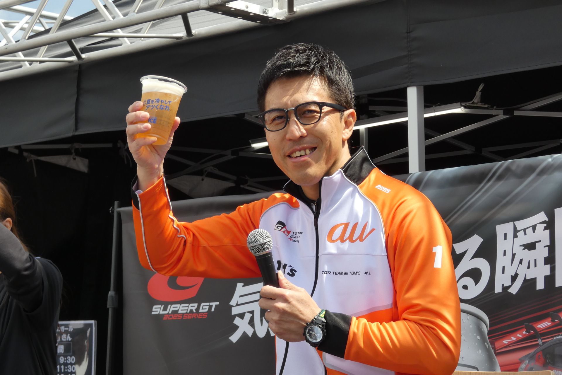 TGR TEAM au TOM'Sの伊藤大輔監督も“ドライゼロアイス”を初体験