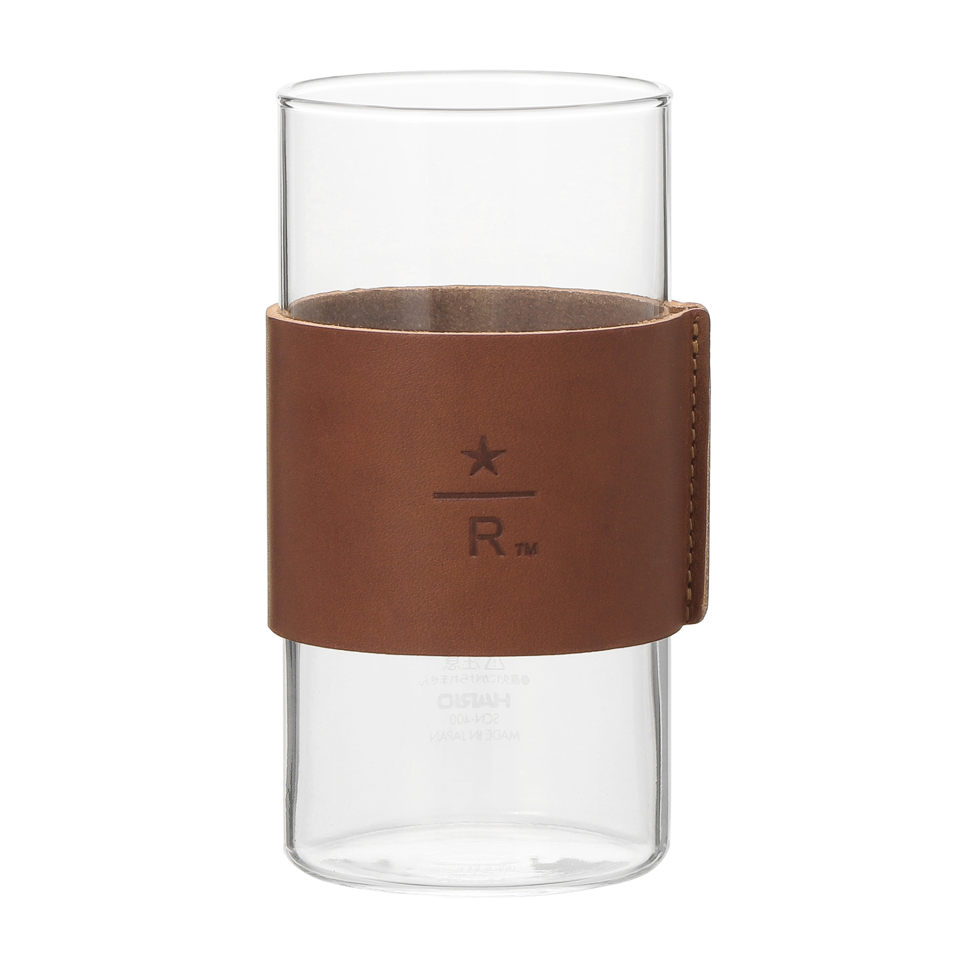 スターバックス リザーブ スリムグラス 430ml レザースリーブ