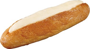 「はみ出やすくてごめんね クリームたっぷりミルクフランス」（192円）