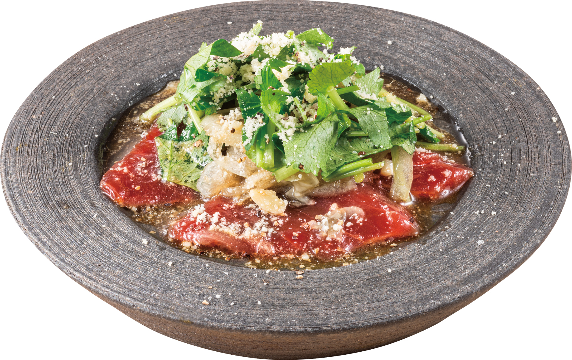 天然インド鮪のカルパッチョ（649円）