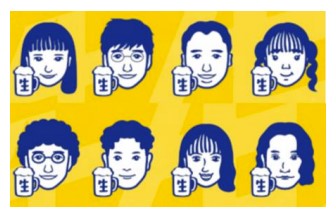 顔イラストサンプル