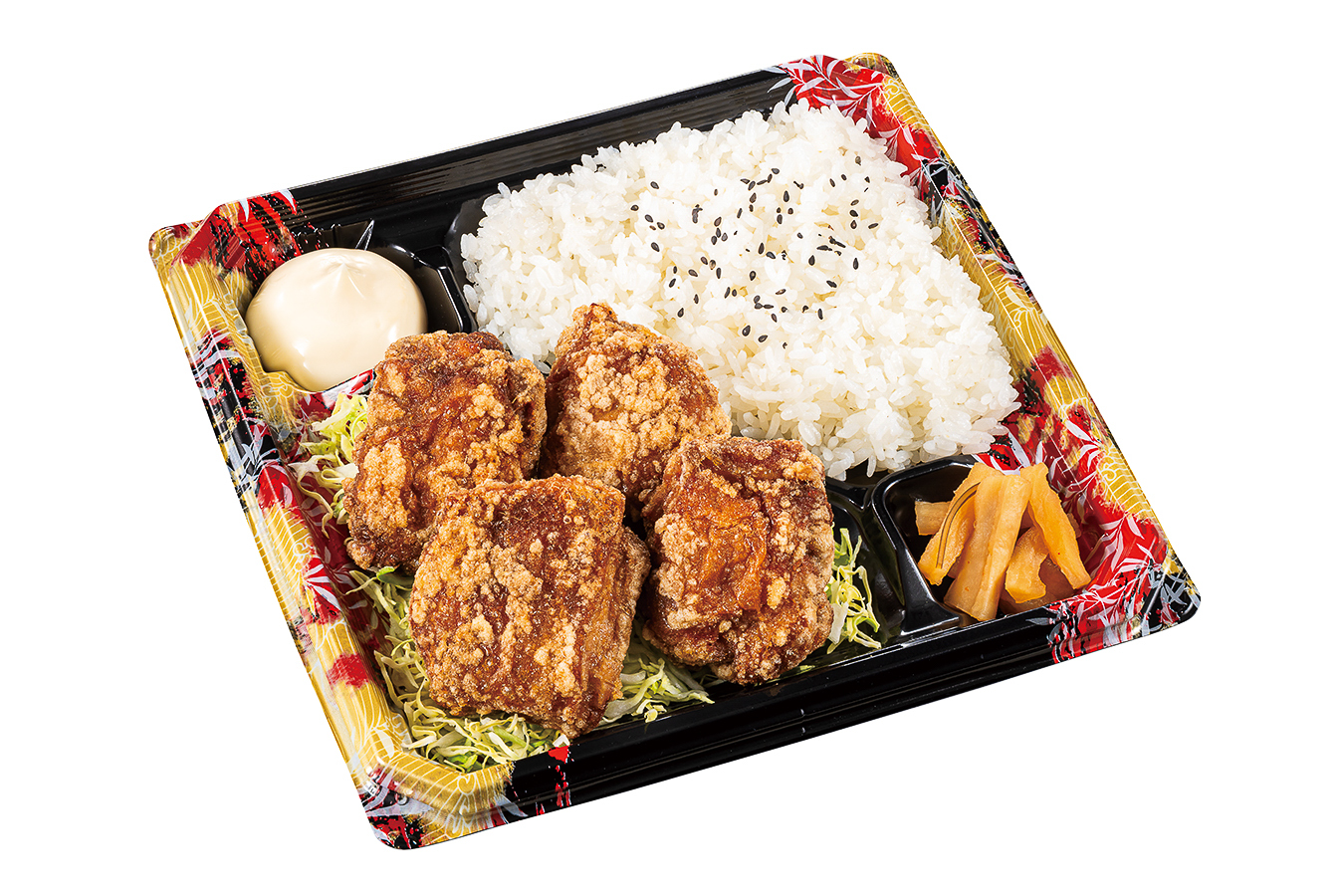 「生姜醤油からあげ弁当」（842円）