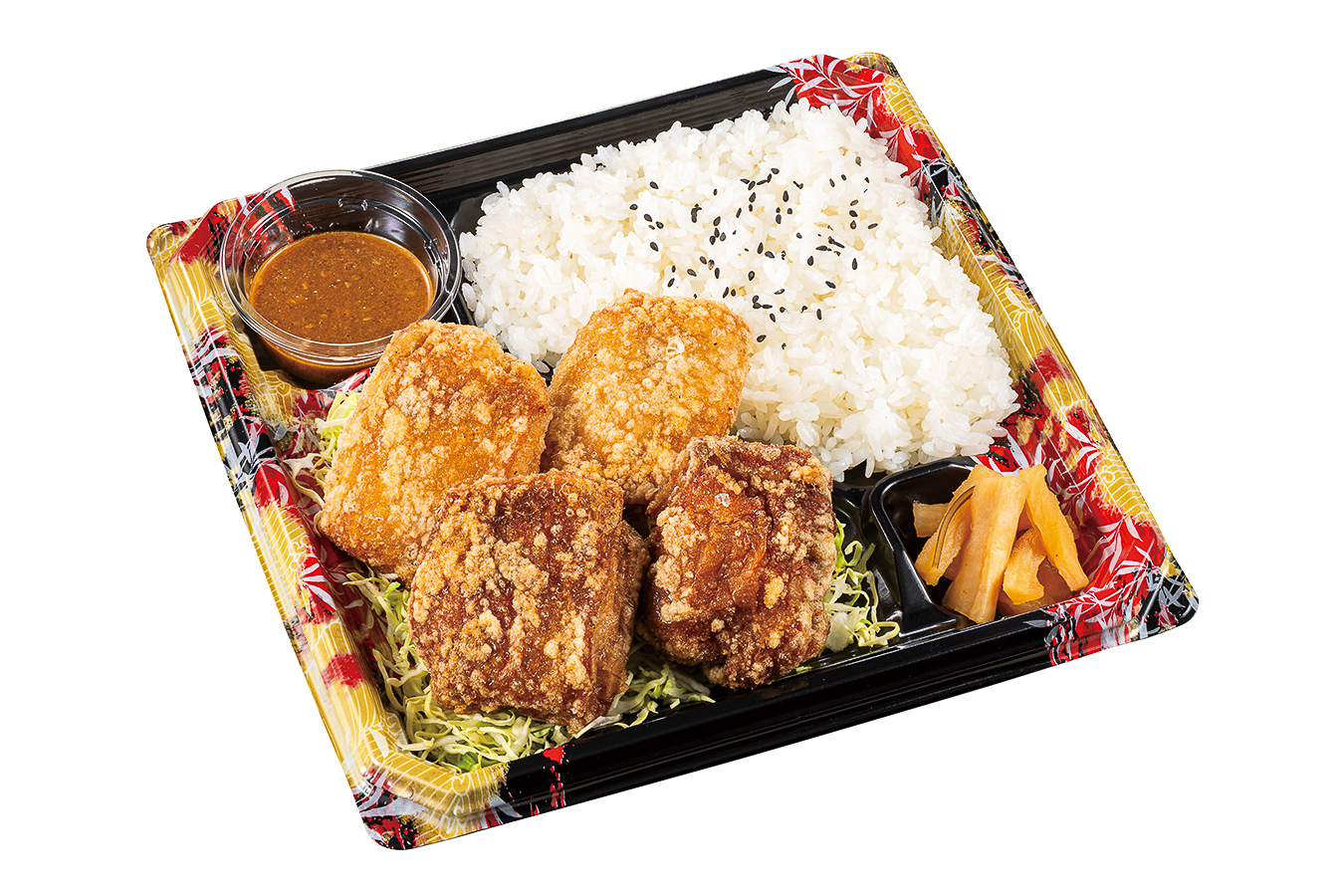「生姜醤油からあげ合盛り弁当」（820円）