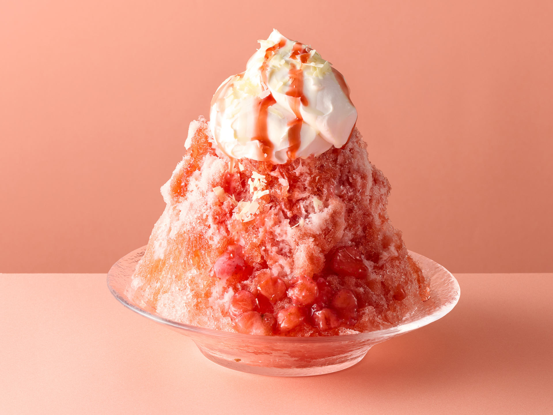 ココス「純氷ふわふわかき氷」第1弾の「いちご」（869円）