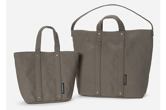 DEAN & DELUCA「コットントートバッグ カーキ」