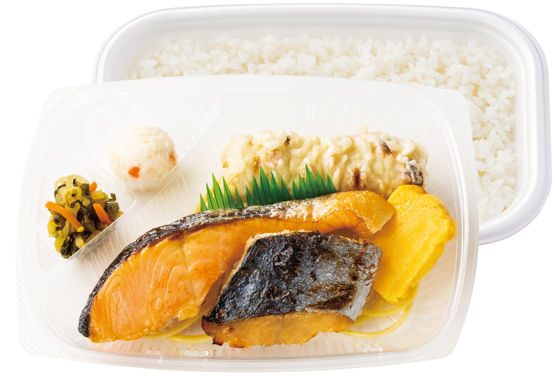 「さわらの西京焼き＆しゃけ弁当」（880円）