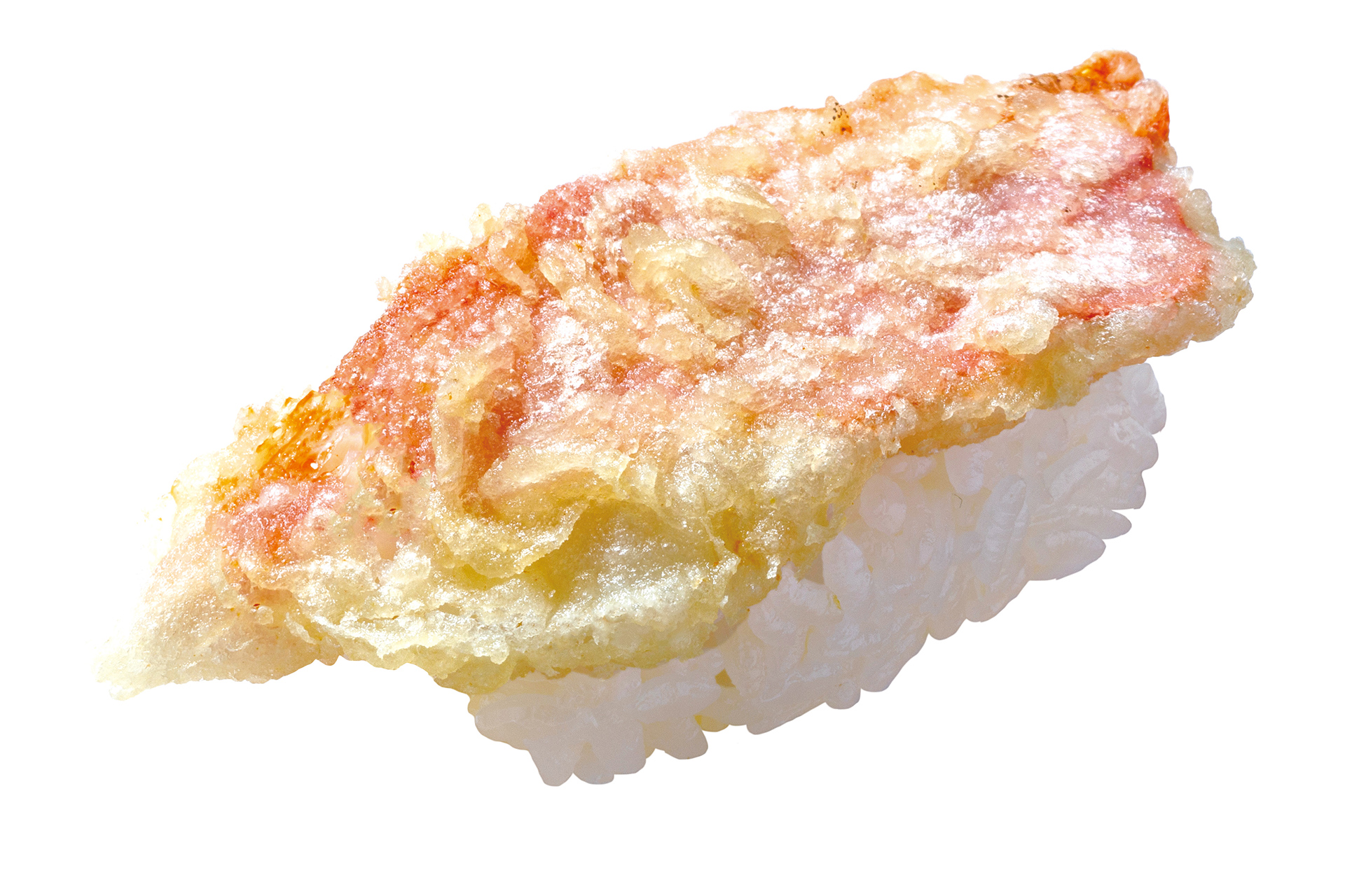 「青森県産 金目鯛の天ぷら握り」（176円）