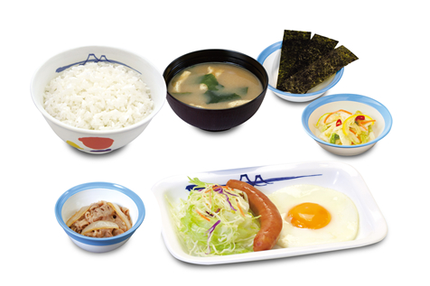 ソーセージエッグ定食