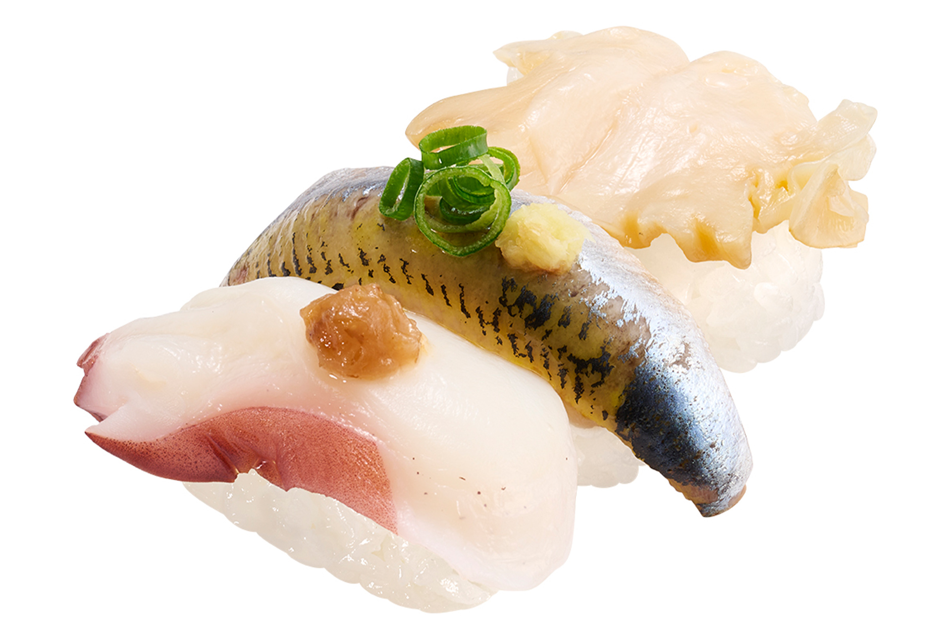 なまら北海道3貫盛り（360円～）