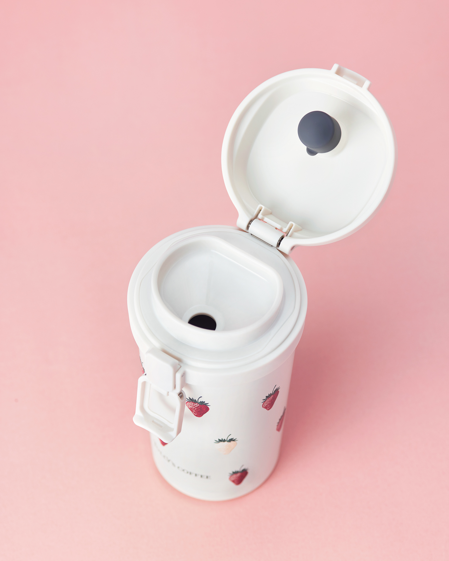 「ワンプッシュステンレスタンブラー（ストロベリー）」（3150円）