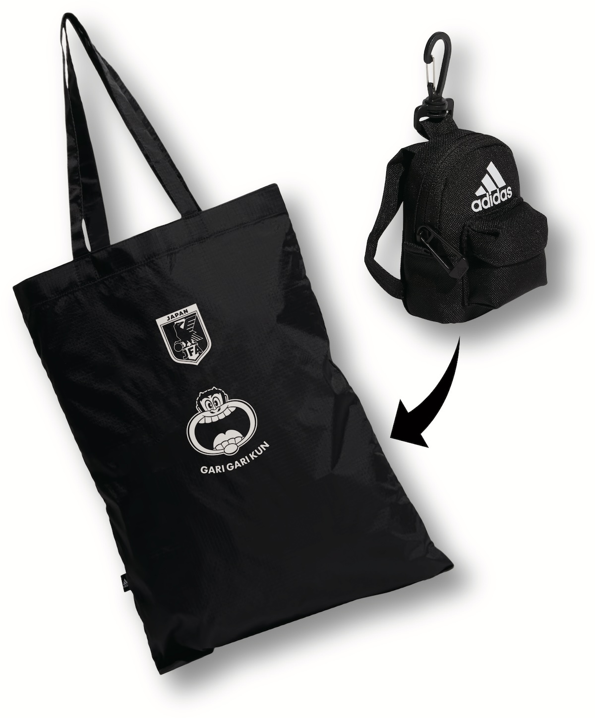 B賞「アディダス サッカー日本代表 パッカブルバッグ」