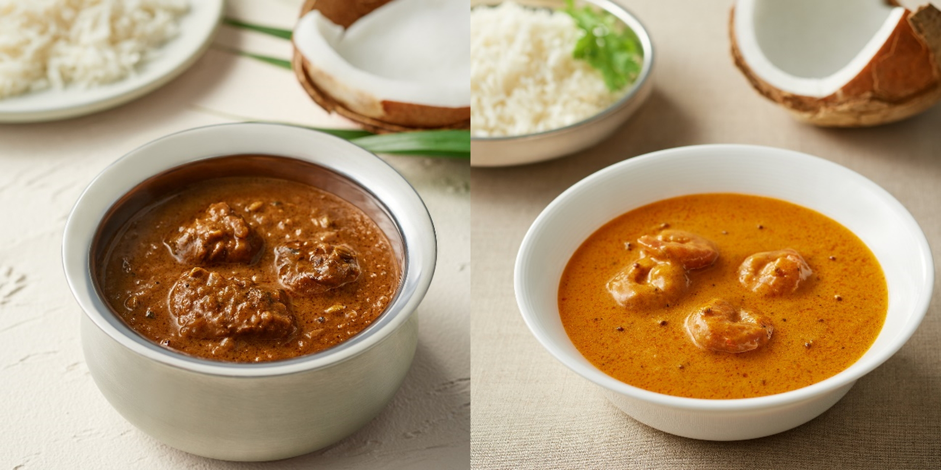 無印良品「ローストチキンのスパイシーカレー」と「ローストプラウンのスパイシーカレー」