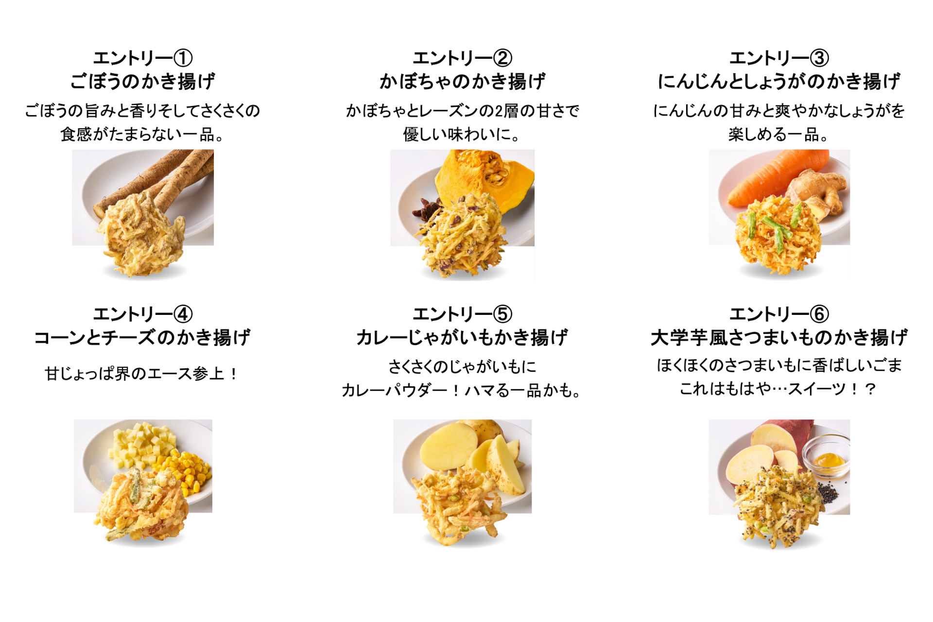 エントリーかき揚げ25種