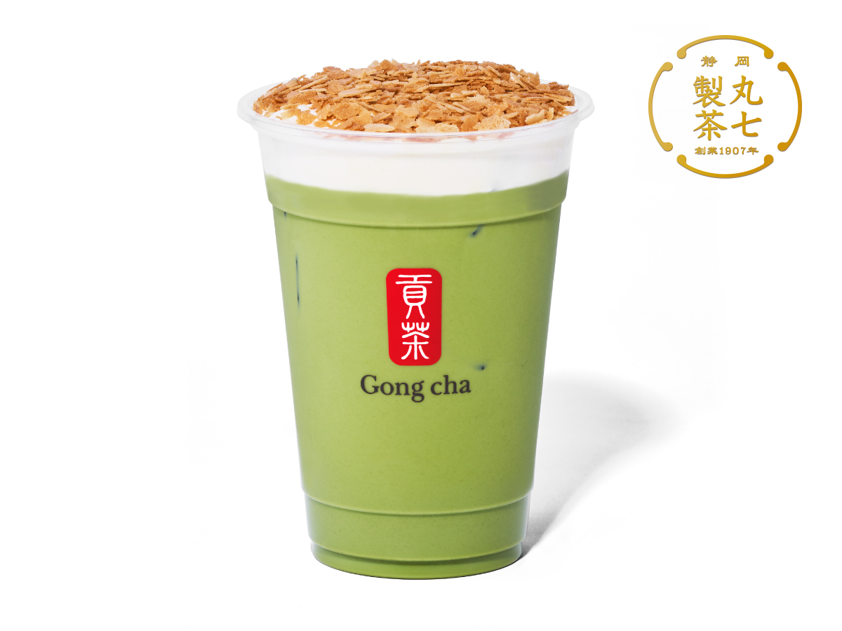 「一番摘み抹茶 サクサククレープ ミルクティー（ICED）」（M 670円）