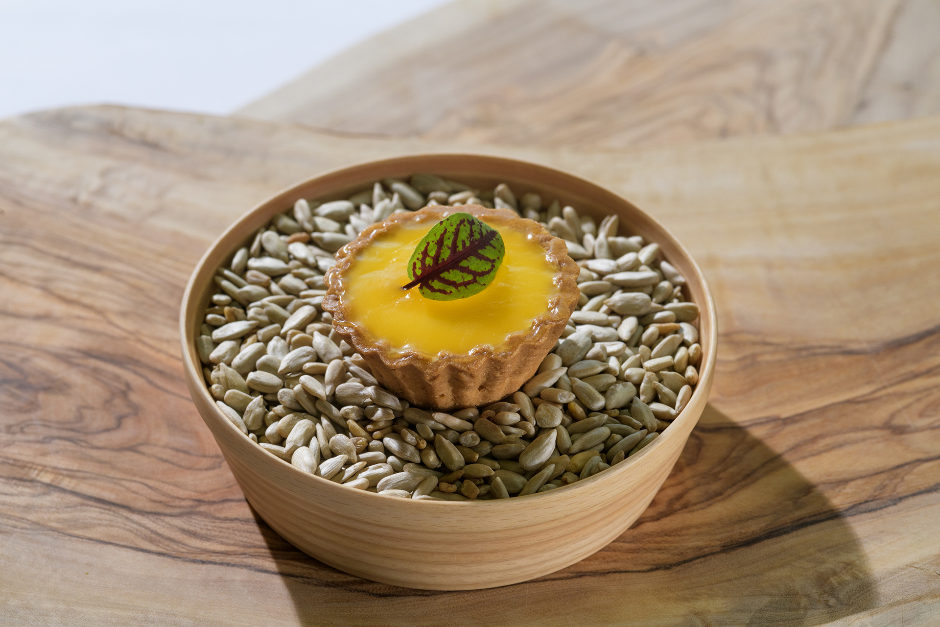 ミントを使って芽吹きを表現