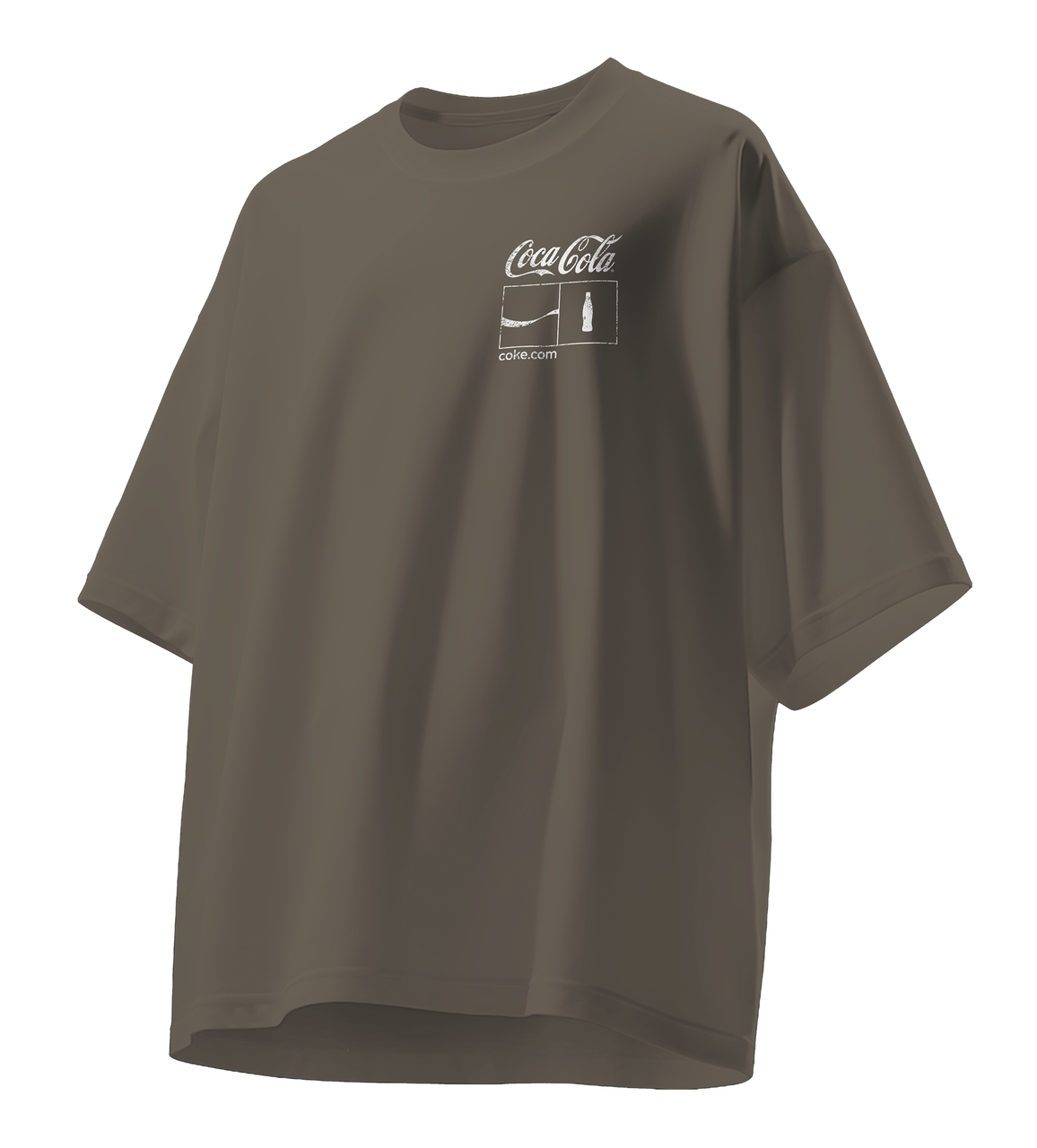 「綾鷹」および「ジョージア」の製造過程で工場から出た茶葉とコーヒー豆で染めたオリジナルTシャツ