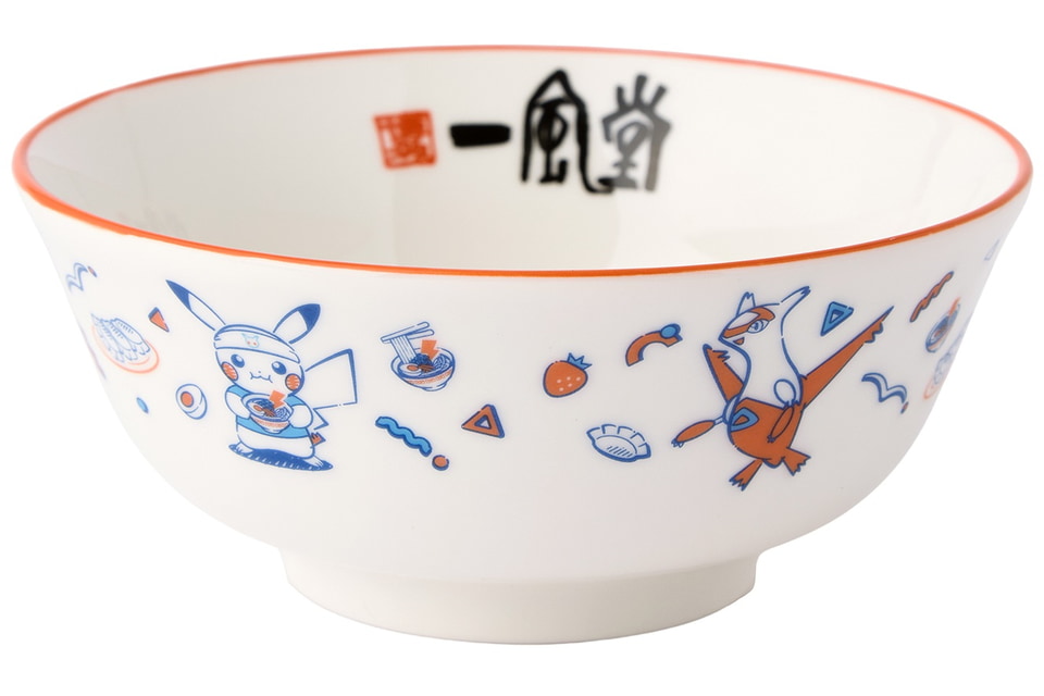ポケモンセンターフクオカ　一風堂　赤　白セット ポケモンセンターフクオカ 一風堂 有田焼 ラーメン どんぶり 赤